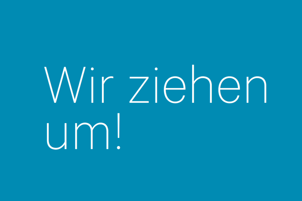 Wir ziehen um Flyer